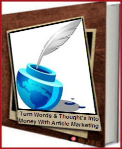 Article Marketing Products Words And Thought's E-Book